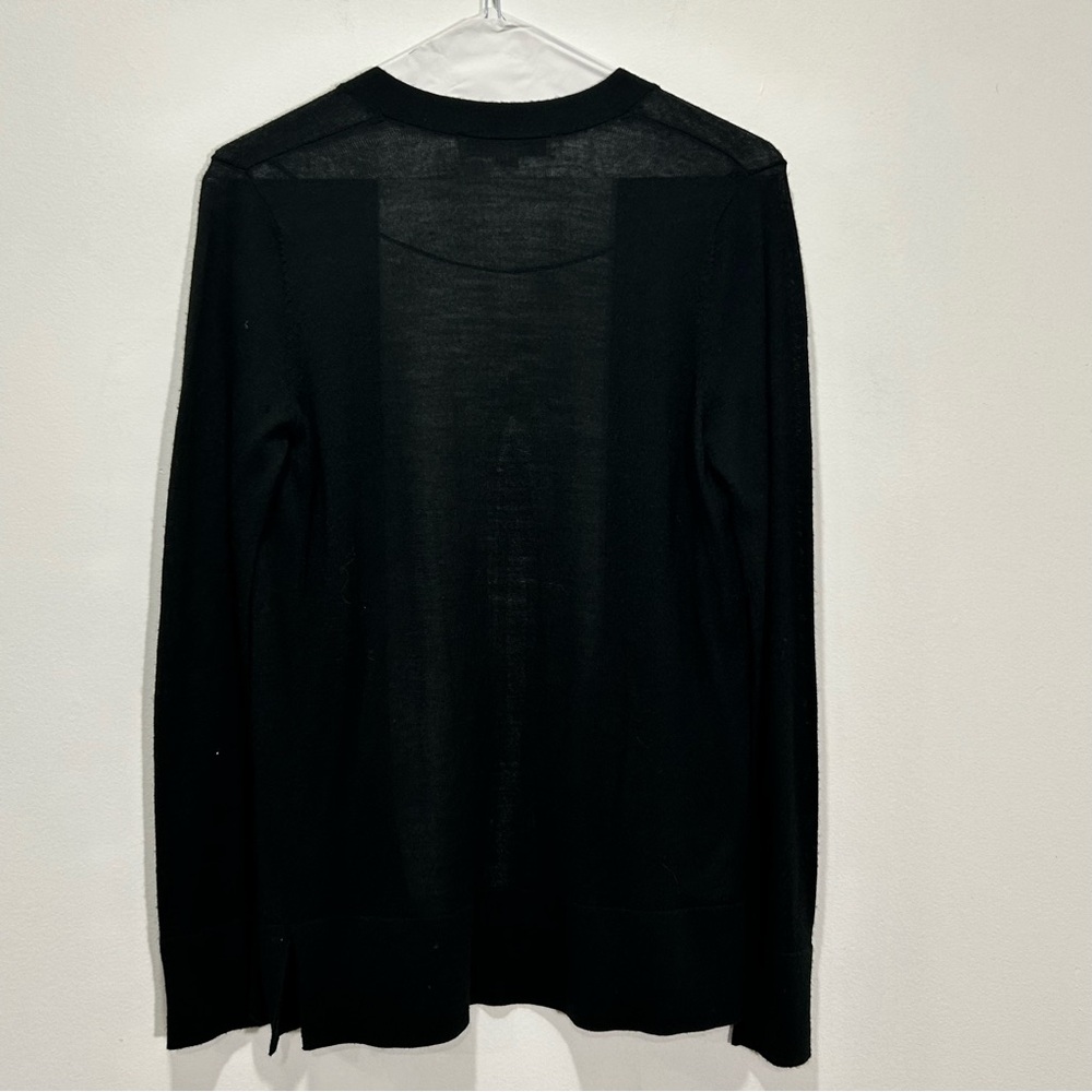 LOFT Black Wool Cardigan in Women's Size X-Small - Picture 3 of 6